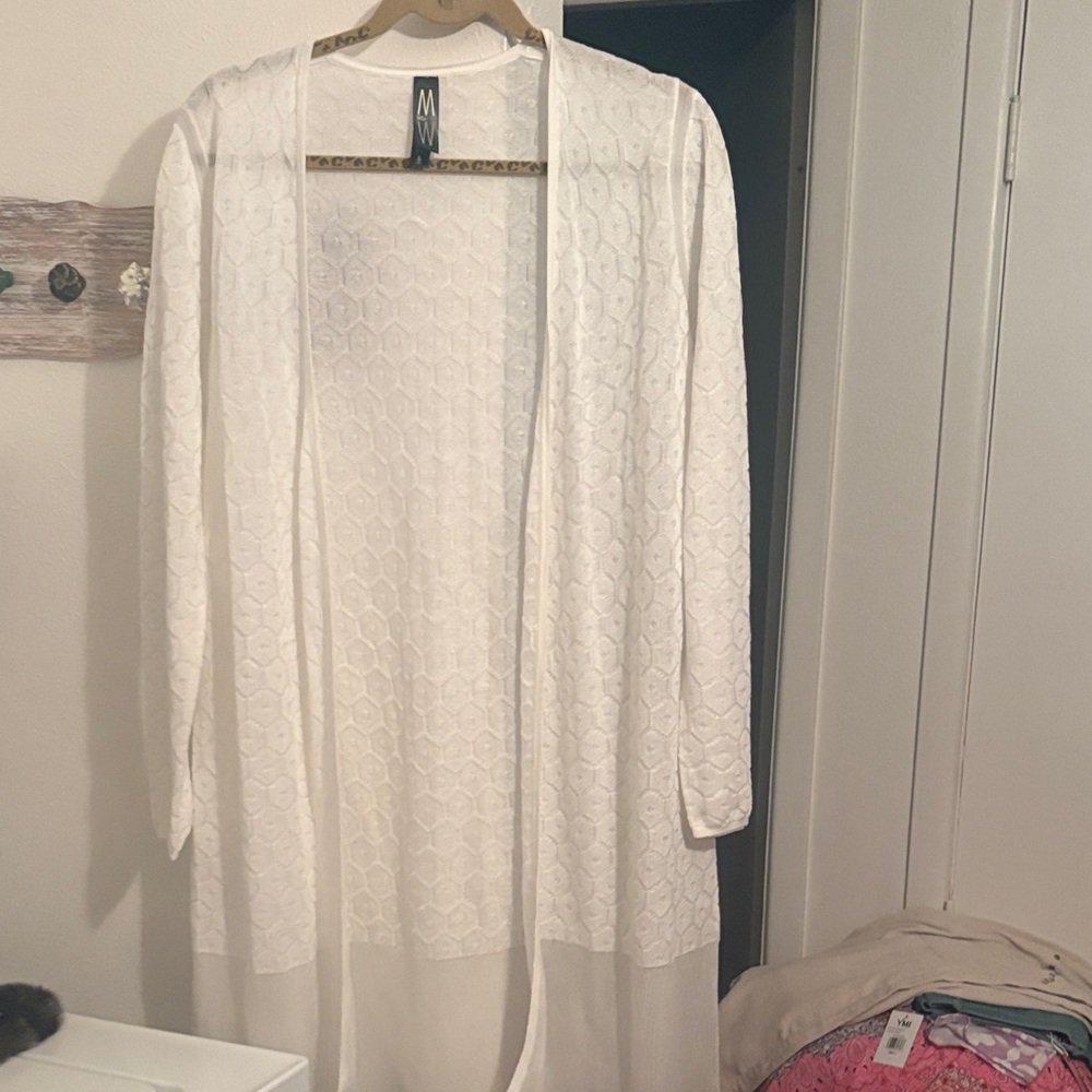 MarlaWynne White Sweater Cardigan Set - Picture 5 of 6